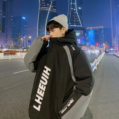 NEWLAKE秋冬季加厚棉衣外套男宽松保暖防寒棉服帅气港风韩版潮流连帽棉袄棉衣