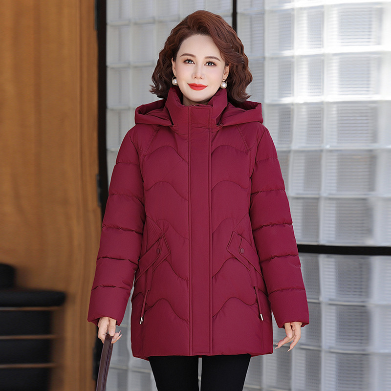 新款中老年棉衣女冬季新新款中年女装妈妈装棉服棉衣50岁保暖女冬