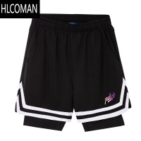 HLCOMANPDCT夏季新款美式假篮球短裤男训练健身运动跑步中裤四五分裤