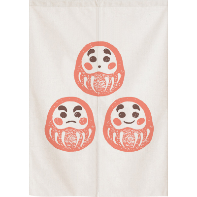 日式帘布艺半帘布帘隔断帘子屏风闪电客卧室免打孔日本商铺专用房间达摩3定制宽85*120高送杆双面图案（样式备注）