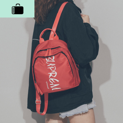 牛津布双肩包女2020新款时尚韩版潮百搭尼龙小背包ins超火书包NEW LAKE