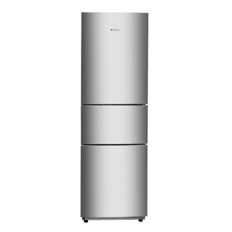 美的(midea)冰箱 bcd-220tm 220升三开门电冰箱保鲜三门冰箱 星际银