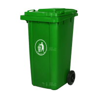 翌嘉YJ4122107 户外分类垃圾桶环卫垃圾桶 240L绿色带轮