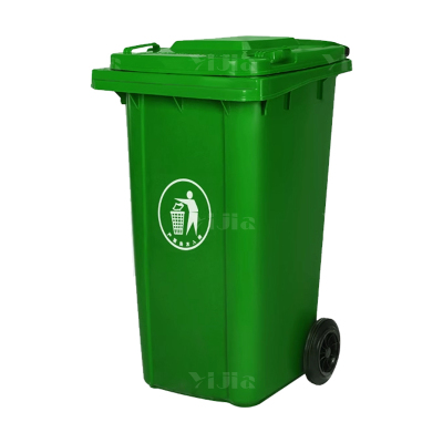 翌嘉YJ4122107 户外分类垃圾桶环卫垃圾桶 240L绿色带轮