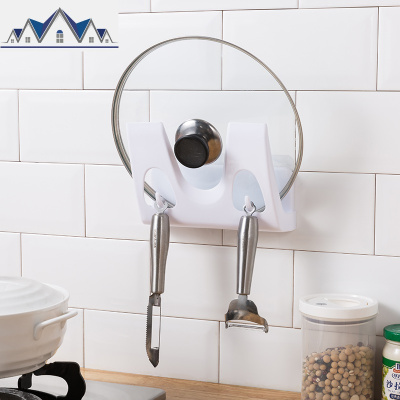 锅盖架壁挂菜板砧板收纳壁挂式厨房放案板的架子坐式置物架免打孔 三维工匠