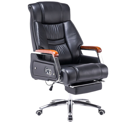 戴劲 老板椅升降座椅电脑椅可躺办公椅旋转商务椅 PU皮+搁脚