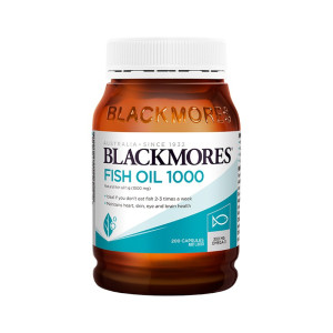 澳佳宝BLACKMORES深海鱼油胶囊200粒/瓶 Omega-3三高血脂血压血糖DHA成人老人 澳洲原装进口