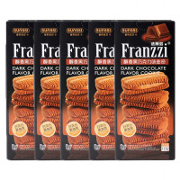 法丽兹夹心巧克力曲奇多口味袋装115g醇香黑巧克力*5盒