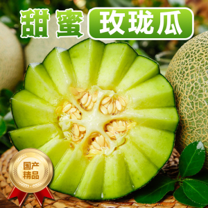 [熊猫鸟]新鲜网纹蜜瓜 净重2.5斤 1-2个 应季水果 新鲜甜瓜 鲜果 坏果包赔