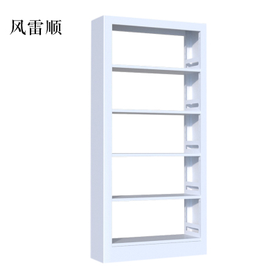 风雷顺钢制书架置物架图书馆单双面书店阅览室货架档案架资料架单面一列一