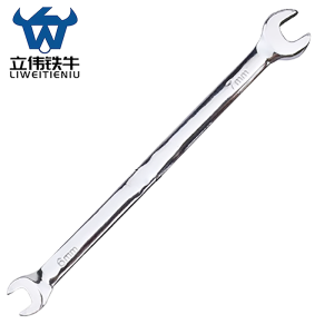 立伟铁牛镜面双开扳手6×7mm/把