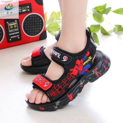 厂家直销-儿童运动凉鞋男蜘蛛侠2021夏男童小孩鞋防滑软底中大童学生沙滩鞋迈诗蒙