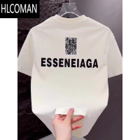 HLCOMAN2025夏季简约百搭字母印花T恤男时尚短袖男韩版上衣