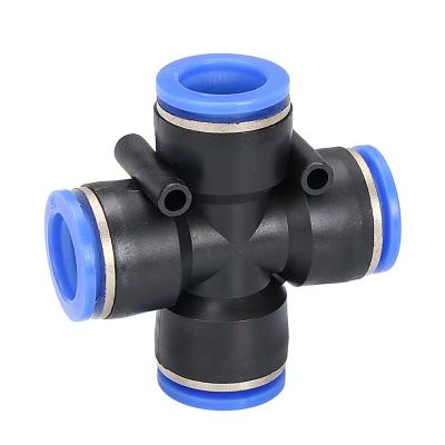 中锦科技 气管快速接头 十字四通接头 PZA-10个