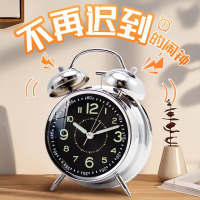 TIMESS金属闹钟学生专用起床神器2024新款儿童男女孩强力叫醒闹铃