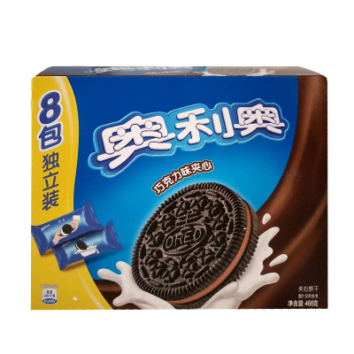 奥利奥夹心饼干原味巧克力草莓轻甜家庭装零食盒装466g