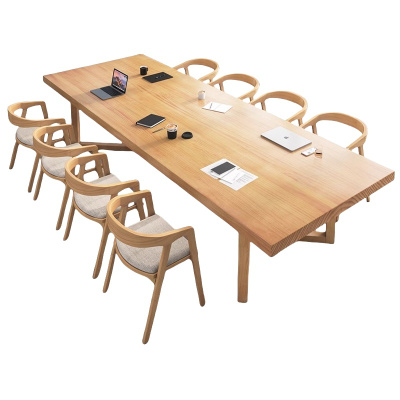 悦兴诚洽谈桌一桌八椅240*120*75 CM套