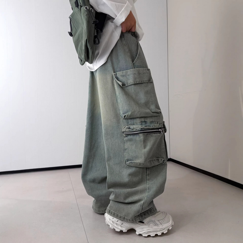 男童牛仔裤春秋款2026新款大儿童装痞帅宽松休闲直筒裤子男孩春装