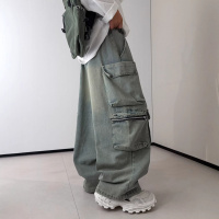 男童牛仔裤春秋款2026新款大儿童装痞帅宽松休闲直筒裤子男孩春装