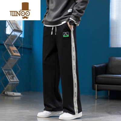 YANXU长裤子男孩13岁初高中学生14直筒休闲裤15大童运动卫裤