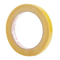 齐心BJ1010双面布基胶带10mm*10米*280μm(黄色) 1卷/袋装