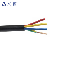 兴酉 铜芯软电缆 KVVR-4*0.75mm² 米