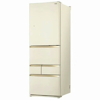 东芝 GR-RM495WE-PG1A6祥云金 471升家用高容多门五门冰箱嵌入式雾化保鲜风冷无霜触控开门