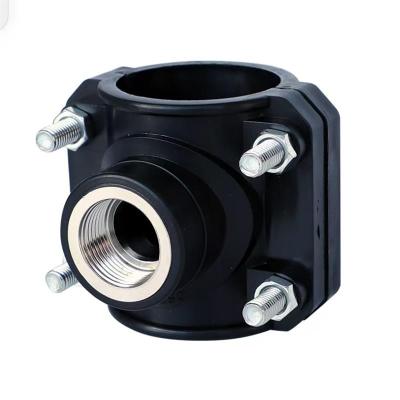 中锦科技 PE内丝增接口管道抢修节PE75*1寸丝口个