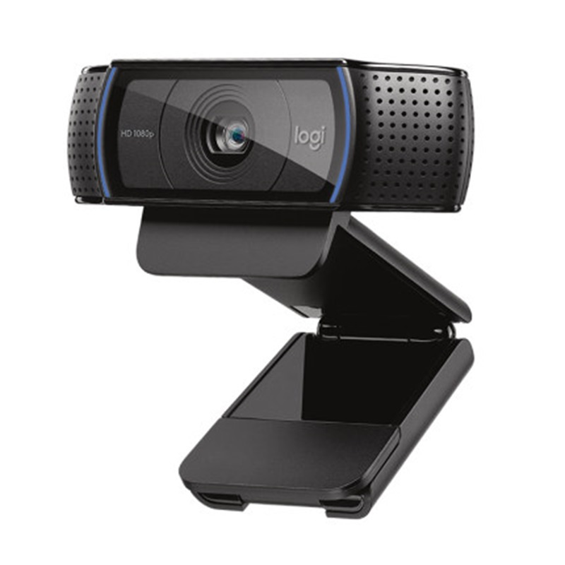 罗技C920 Pro 高清网络摄像头1080P自动对焦光线校正 双麦克风立体声 直播 视频录制