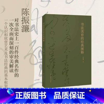 [正版]书法美育的经典图释图像篇 陈振濂先生新著 收录书法史上100件经典名作高清彩图作品解析技法讲解 中国书法美育艺