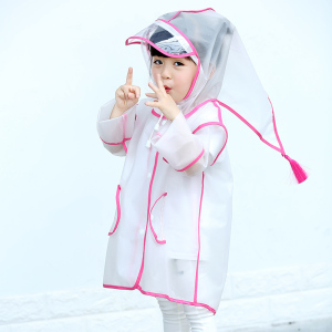 美帮汇儿童雨衣宝宝男童透明雨衣幼儿园小童学生女童韩版防水雨衣
