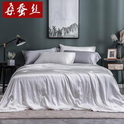 家柏饰(CORATED)仿真丝面料100蚕丝被夏凉被蚕丝被子被芯凤尾花意