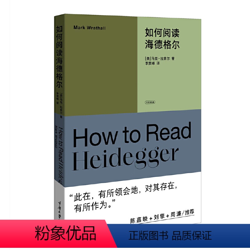 [正版]图书 如何阅读海德格尔 马克·拉索尔著 重庆大学出版社 大家读经典系列丛书