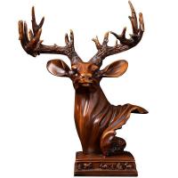 家柏饰(CORATED)鹿头摆件装饰北欧美式欧式新中式家居客厅酒柜创意办公室摆件