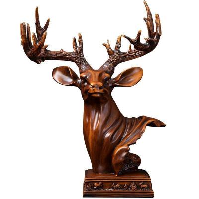家柏饰(CORATED)鹿头摆件装饰北欧美式欧式新中式家居客厅酒柜创意办公室摆件