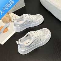 SUNTEK女鞋2023夏季新款薄款百搭网面运动网鞋软底不累脚小白鞋女款板鞋