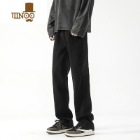 YANXU江浙沪穿搭复古弹力牛仔裤男春季高街修身小脚直筒裤显瘦微喇裤子