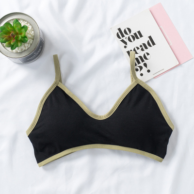 YUNWUXIN初中生内衣女发育期少女无钢圈薄款夏季韩版透气聚拢高中学生文胸胸罩