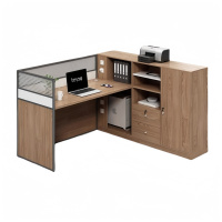 攸形屏风办公桌140*150*110cm张