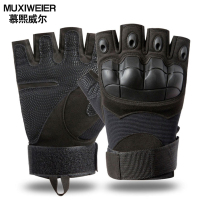 慕熙威尔户外特种兵半指战术手套男摩托车山地车户外野营军迷作战格斗半指