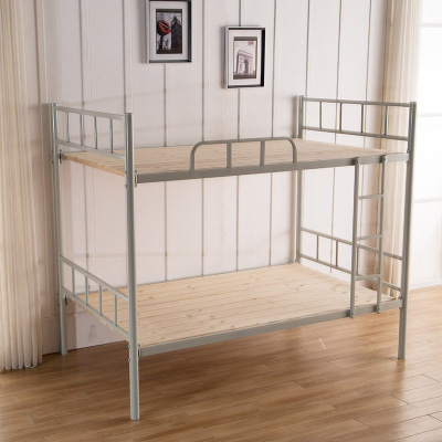 巴洛卡 双层床铁架床员工学生宿舍床简约经济型高低床上下铺床0.9米宽