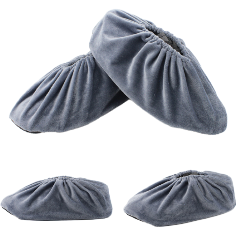 绒布鞋套 灰色 均码 5双装