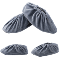 绒布鞋套 灰色 均码 5双装