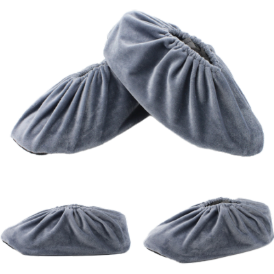 绒布鞋套 灰色 均码 5双装
