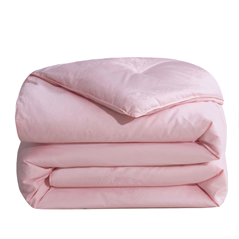 缎暮 长绒棉提花双宫蚕丝冬被双人被 多色可选 180*220CM/8斤 条