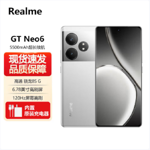 Realme 真我 GT Neo6 流银骑士 16GB+1TB 骁龙三代8S 5G芯 120W快充 5500毫安大电池 5G游戏拍照智能手机