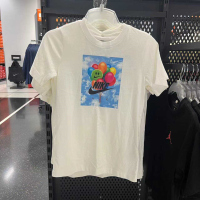 NIKE耐克短袖T恤运动休闲舒适透气针织圆领大童上衣FD2664-100 D