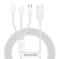 倍思 一拖三数据线Type-c/安卓等三合一手机充电线 适用