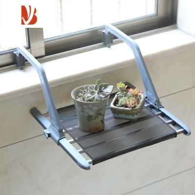 三维工匠不锈钢窗外晾衣架窗台晒鞋架阳台晾晒暖气片挂架小型折叠晒衣架