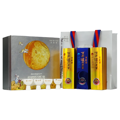 泸州老窖百年窖龄酒52度125ml*3瓶 浓香型白酒 送礼 自饮